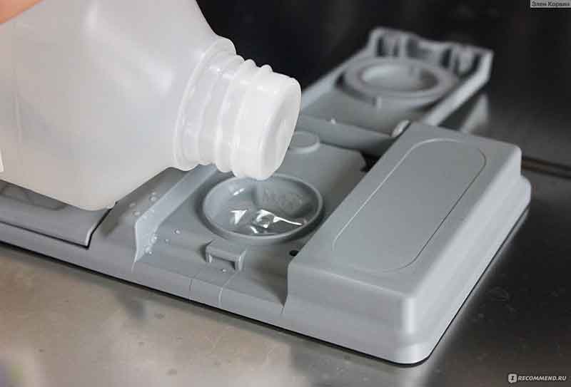 Сколько ополаскивателя заливать в посудомоечную машину
